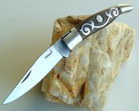 Laguiole Taschenmesser Klappmesser Arabesque Braun Edelstahl-Taschenmesser Neu!