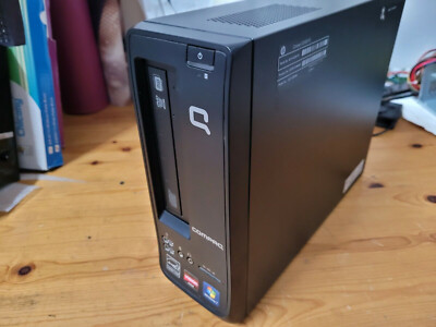 PC Bureau HP COMPAQ CQ1160FR – AMD E-450, 4 Go DDR3, HDD 500 Go, Windows 10 Famille – Micro Tour Occasion (bureautique, Internet, Radeon HD 6320, Garanti 6 Mois)