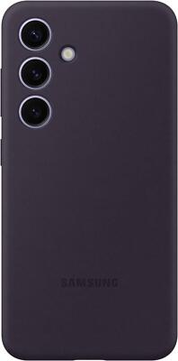 Original / Offizielle Samsung Galaxy S24 Silikon Hülle / Cover - Dunkelviolett - Neu