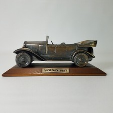 Antique Bronze 132 Promotional 1927 Volvo Die Cast Collectable Car On Wood Base