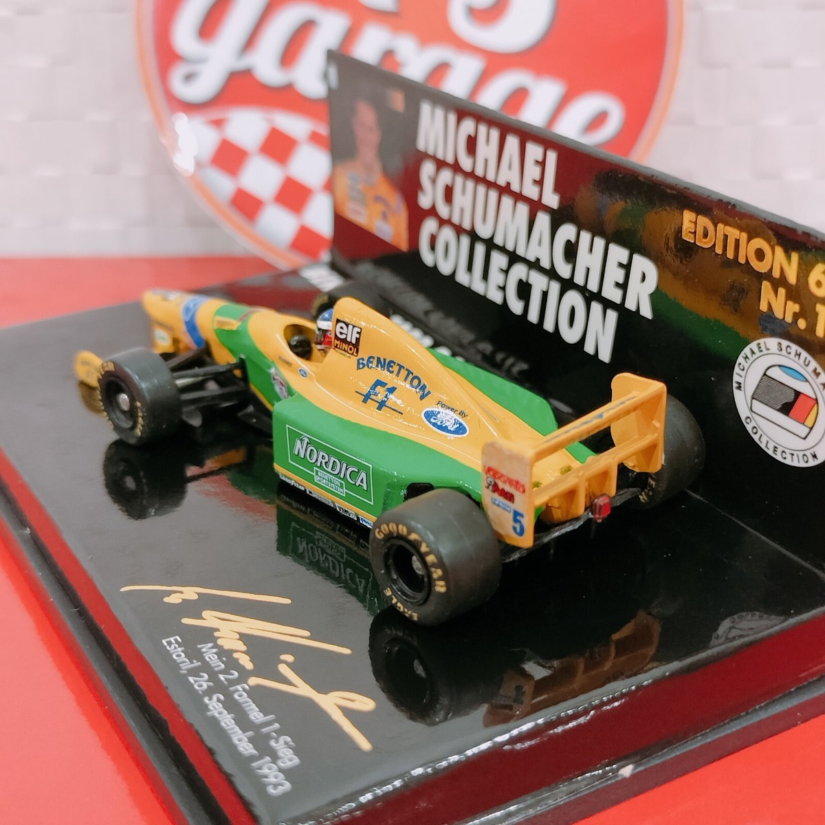 MINICHAMPS PMA 1/64 Michael Schumacher Benetton Ford B193 Portugal