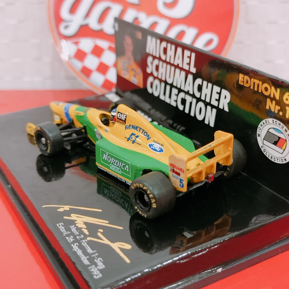 MINICHAMPS PMA 1/64 Michael Schumacher Benetton Ford B193 Portugal '93 MSC641112 - Image 2 of 4