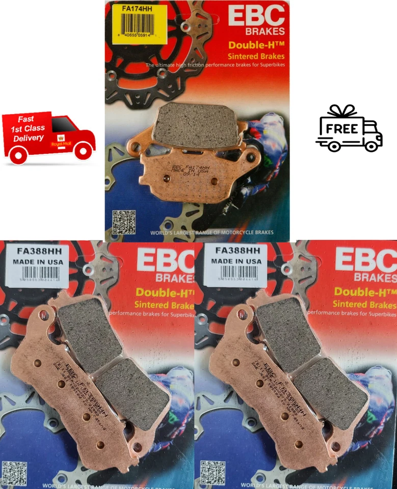 FITS Honda CBR 600 FA ABS 2011 2012 13 EBC Sintered FRONT & REAR Disc Brake Pads - Image 1 of 1
