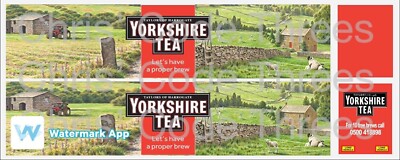 Code 3 selbstklebendes Vinyl Anhänger Aufkleber - Yorkshire Tee - 1/50 1/76 1/148