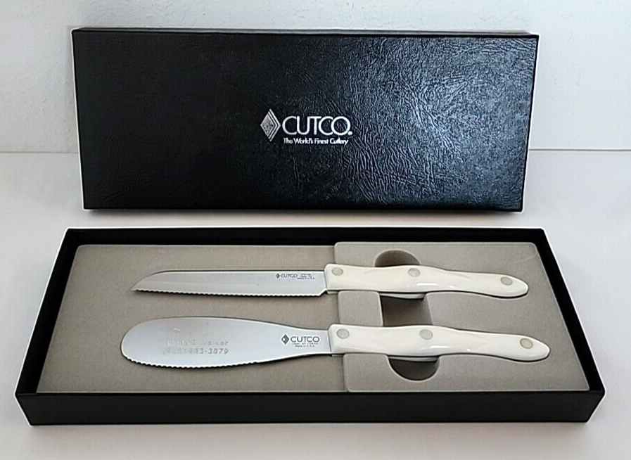 Cutco Model 3721 SantokuStyle Trimmer 1768 Spatula Spreader Pearl