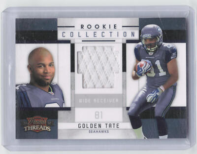 2010 Panini Threads #16 Golden Tate Rookie Collection Jersey #070/299