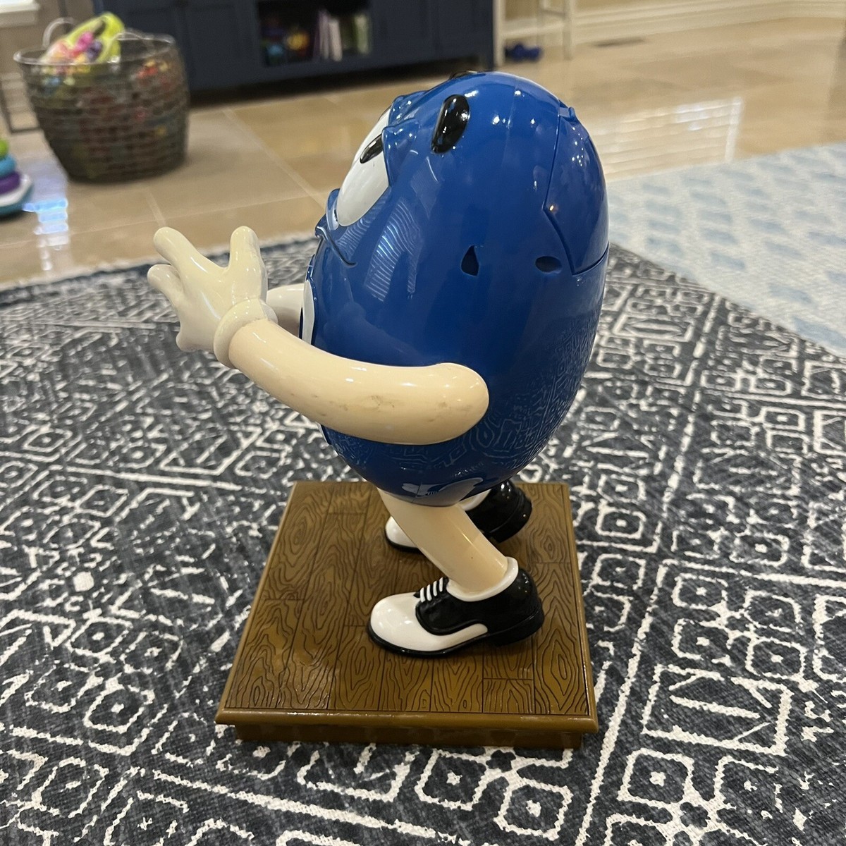 限定モデルm&m's チョコディスペンサー / ピーナッツブルースカフェ 未使用 VINTAGE 1991 M&M Candy Dispenser Blues Cafe Blue MM Mars Wrigley