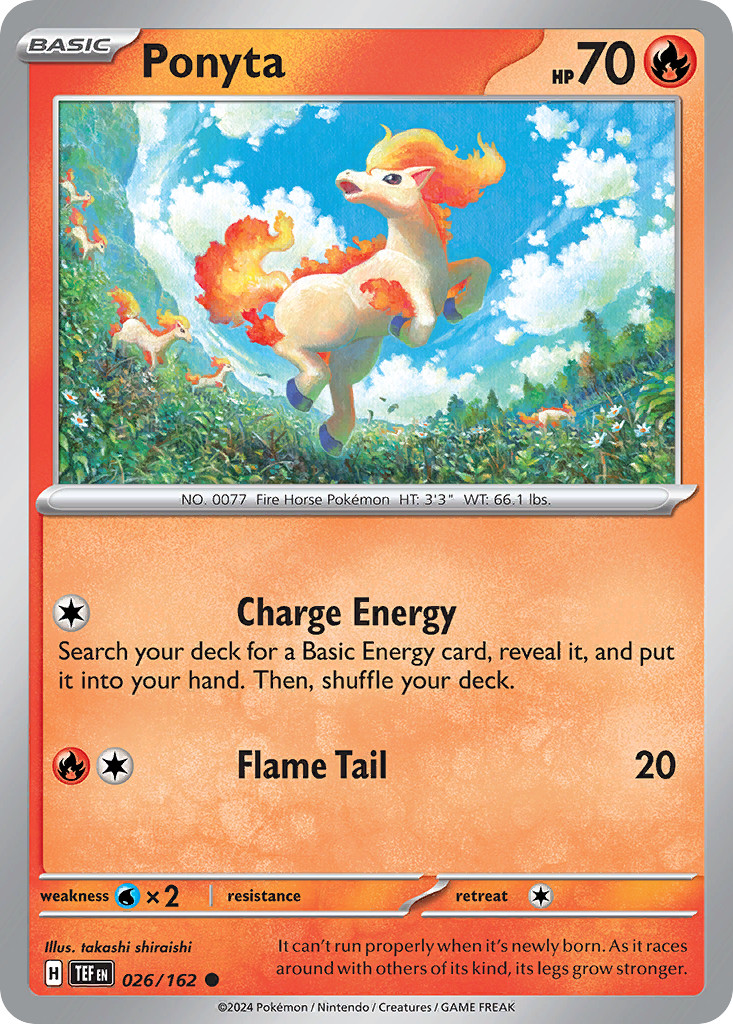 Ponyta 26/162 Common | Temporal Forces | Pokemon Card