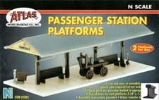 Atlas N Scale ~ New 2025 ~ Passenger Station Platforms Kit ~ 2 Pieces ~ 2842