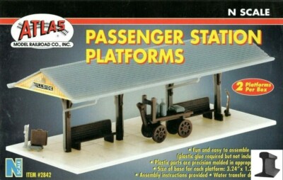 Atlas N Scale ~ New 2026 ~ Passenger Station Platforms Kit ~ 2 Pieces ~ 2842