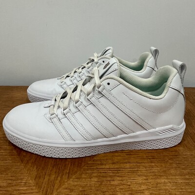 K Swiss Donovan Sneakers Womens 11 White Leather Lace Up Shoes NEW | eBay