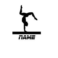 Gymnastics Lady Girl Graphic Vinyl Decal Car Truck Windows Laptop Yeti