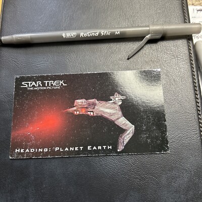 Star Trek Wide Vision The Motion Picture 1994 Skybox #06 Heading Planet Earth