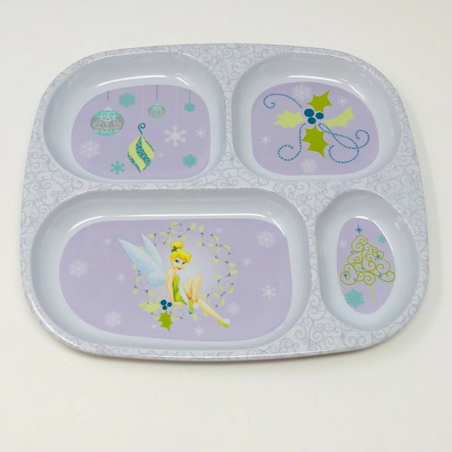 Tinkerbell Melamine Plastic Divided Child's Plate