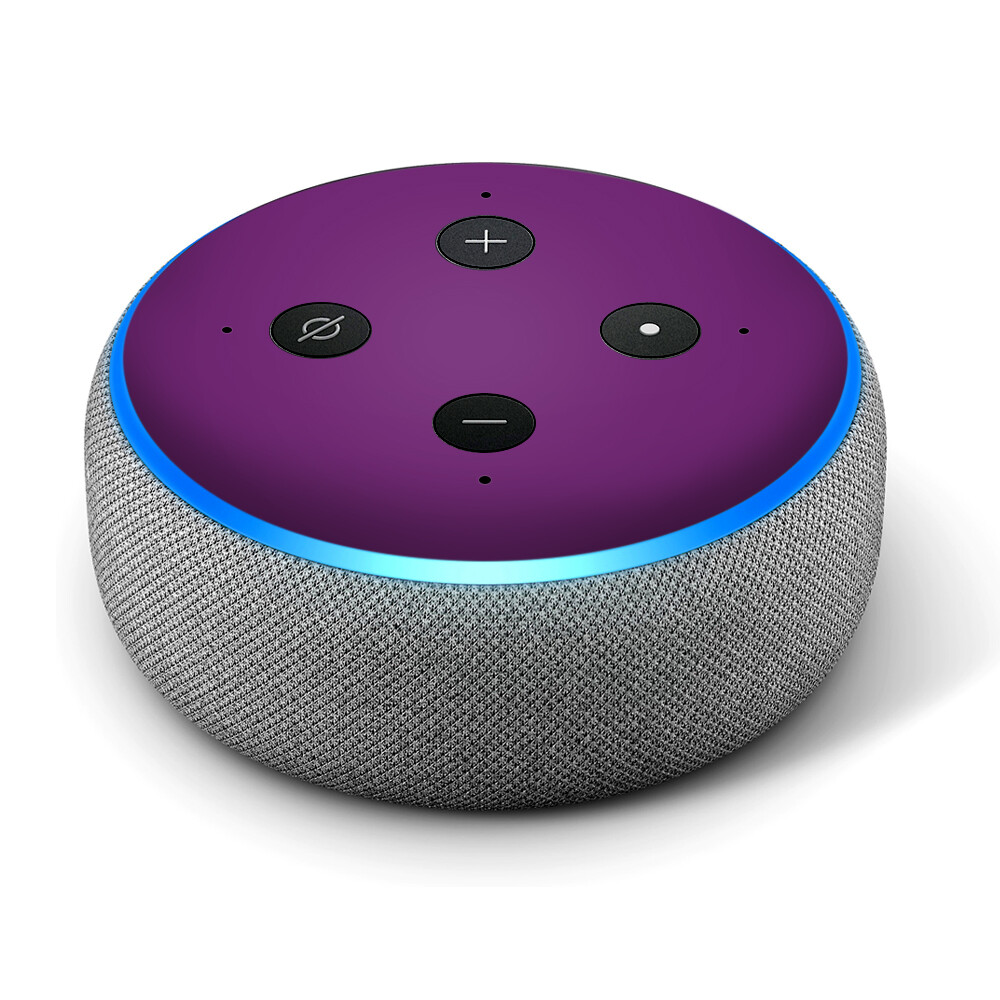 Vinyl Decal Skin for Amazon Echo Dot 3rd Gen Purple Muted