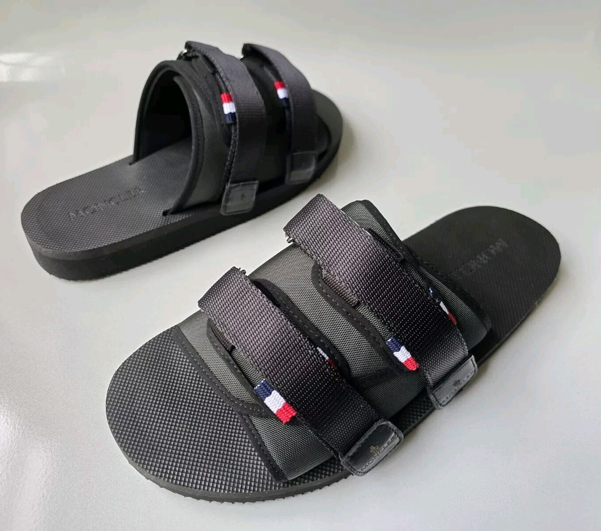 Moncler Slidework Sandals Slides US 10 - 10.5 IT 43 Olive
