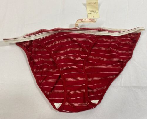 Abercrombie & Fitch String Bikini Panties Vintage Cotton New W/Tags Size Large