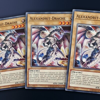 Alexandrit Drache Set Neu! Deutsch 2000 ATK SDBE-003 NM Playset Drache Deck