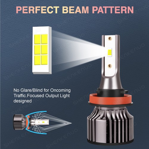 9005+H11 Combo LED Headlight Bulbs Conversion Kit High Low Beam 6000K Cool White - Bild 31 von 135