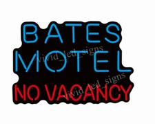 Bates Motel No Vacancy Vivid LED Neon Sign Light Lamp Smart Bright Display 10"