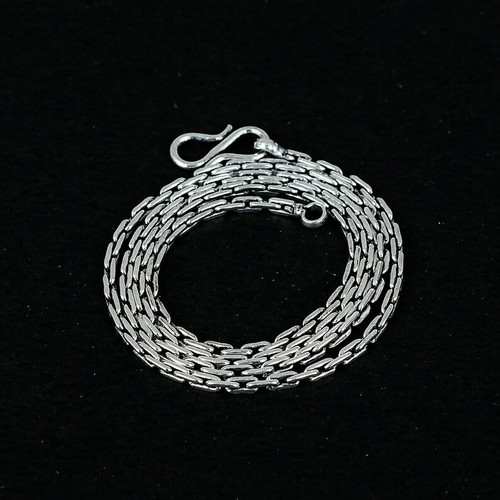 925 Sterling Silver Beautiful Handmade Jewelry Unique Chain Necklace Size-16-30" - Picture 6 of 20