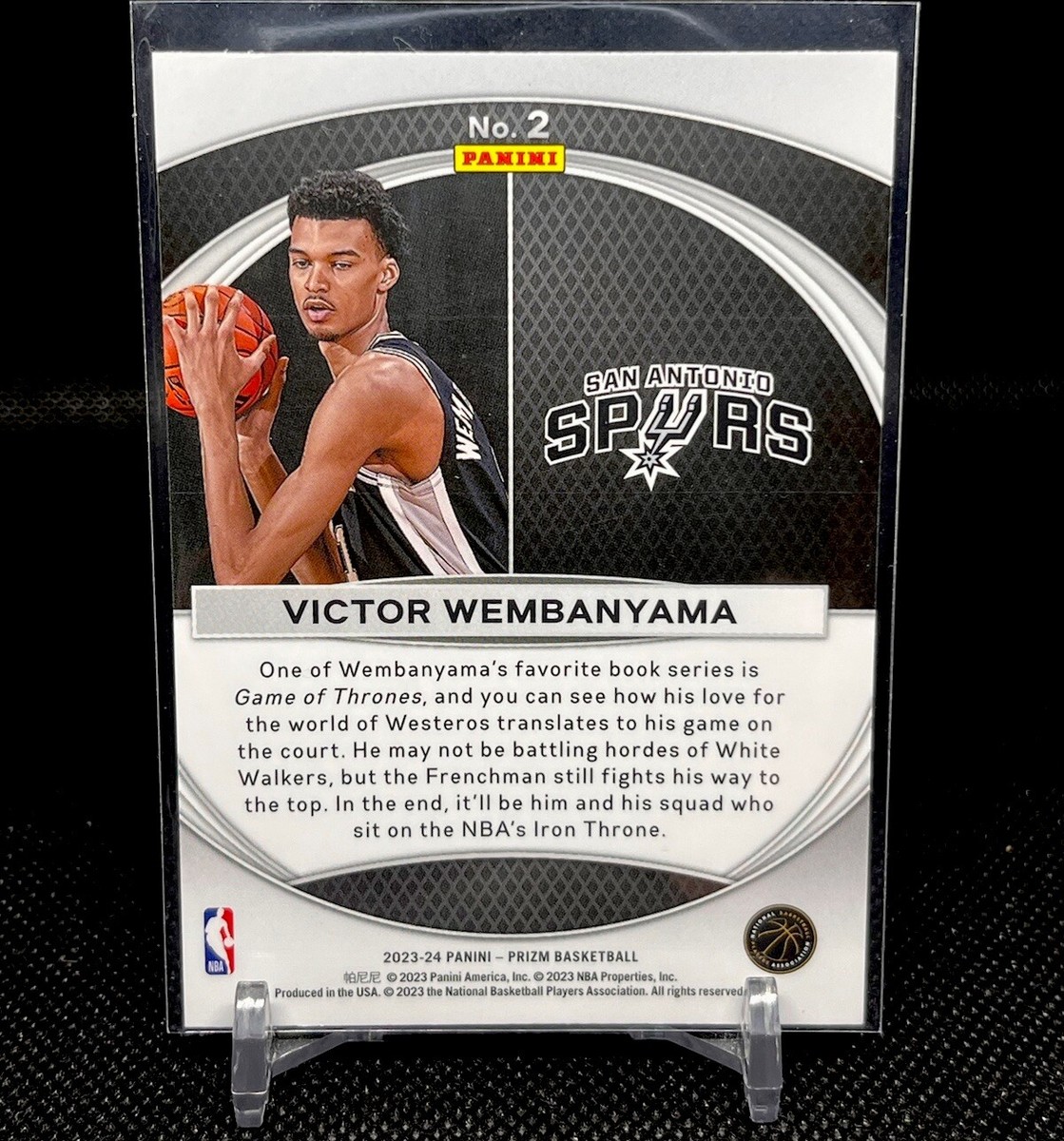 2023-24 Panini Prizm No. 2 Victor Wembanyama Rookie Global Reach