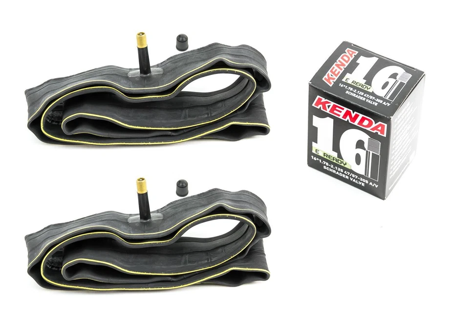 2 Stück 16 Zoll KENDA Schlauch Tube 47/57-305 16x1.75-2.125 AV Autoventil