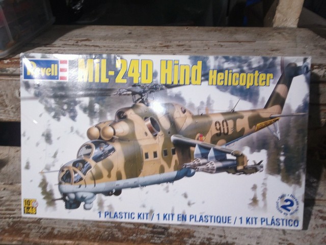 Revell Model Still Factory Mil-24d Hind Helicopter 1 48 ...