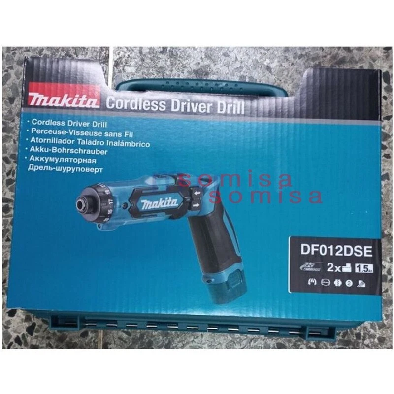 Makita DF012DSE DF010DSE Cordless Drill Driver 7.2V 2x1.5Ah