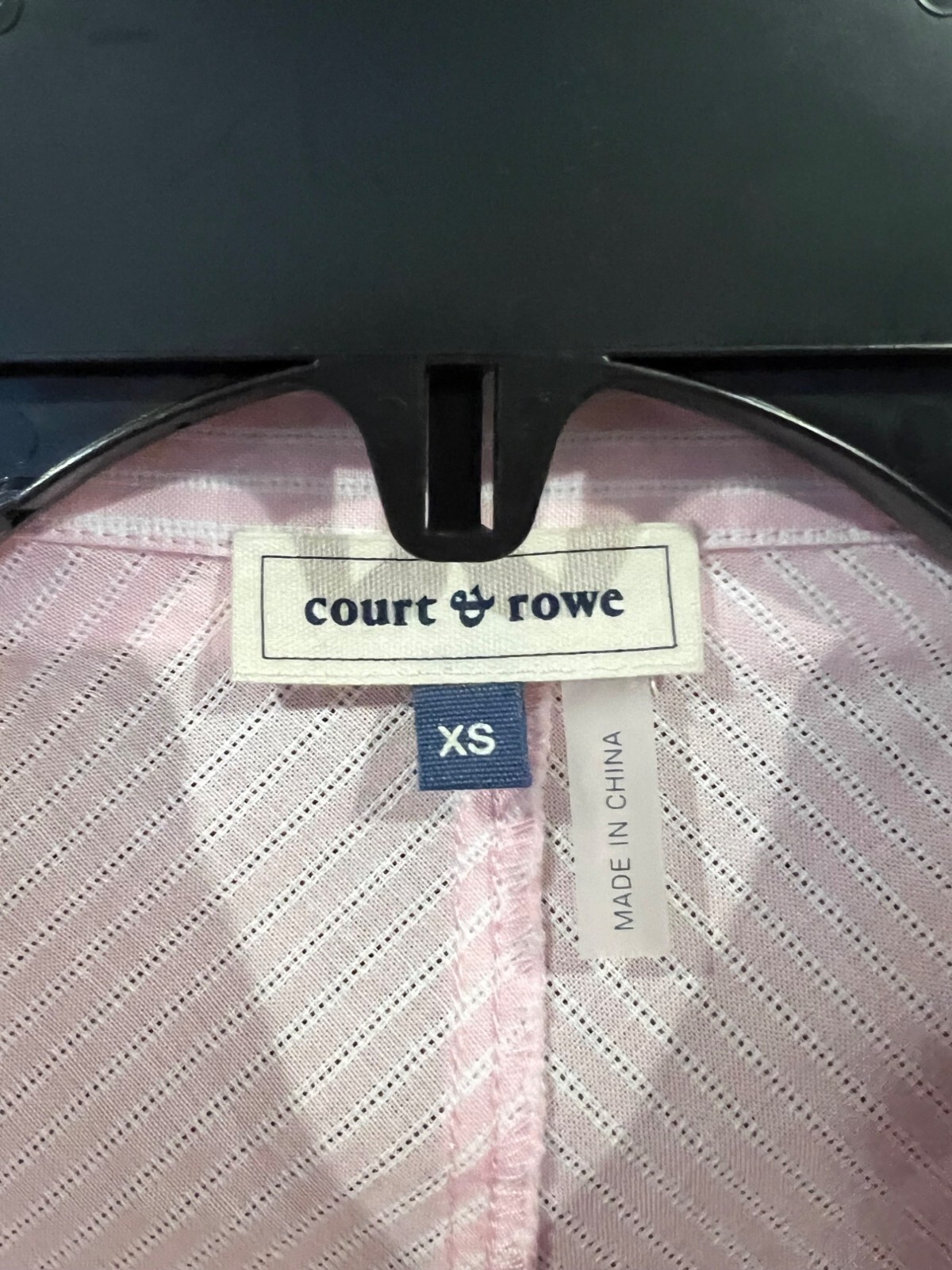 FILA Camicia COURT & ROWE primavera ROSA a righe TOP TAGLIA XS