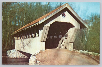 Red Mill Covered Bridge Waupaca WI Spans Crystal River UNP