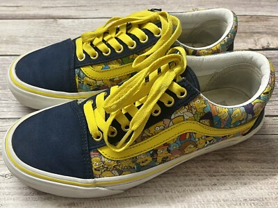 VANS X The Simpsons Old Skool Platform Skate Shoes Size Men's