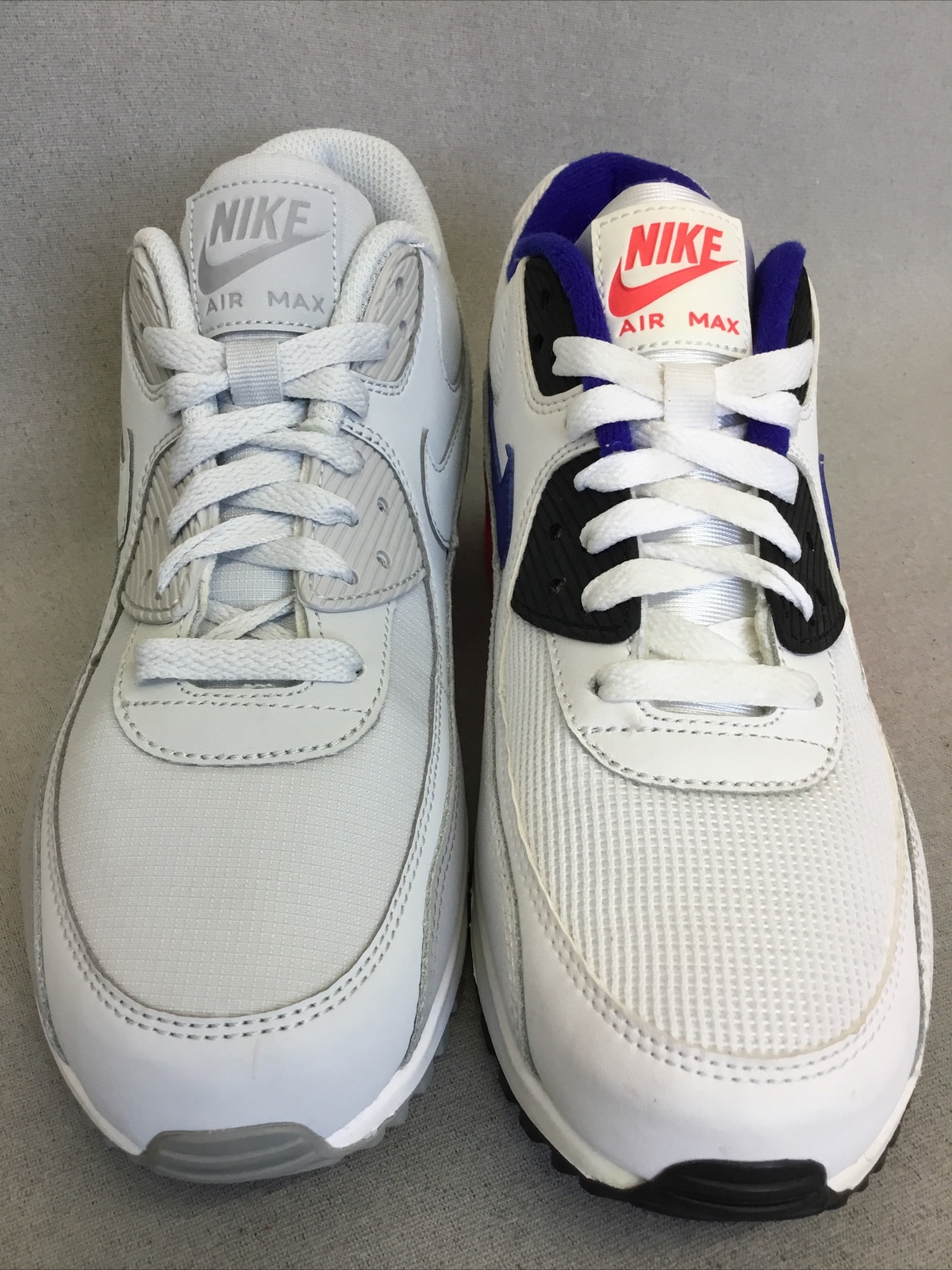 Nike Men\u0026#039;s Air Max 90 Mismatched L 537384-136 R 537384-088 Sz 8 US  CV37 | eBay