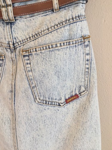 Vintage Jordache Jean Skirt Women’s Stonewashed Pencil Size 9/10 Waist 27” - Picture 8 of 11