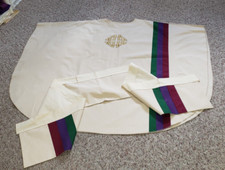 CLERGY OFFICIANT CHASUBLE VESTMENT W/MATCHING SUPER FRONTAL CUSTOM MADE 18