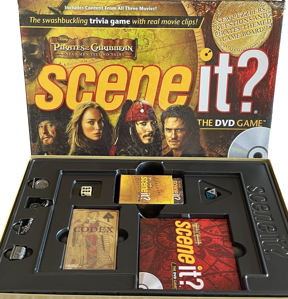 Pirates of the Caribbean Scene It DVD Board Game Dead Men Tell No