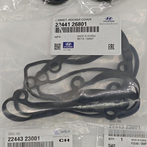Valve Cover Gasket Set for 2006-2011 Hyundai Accent Kia Rio 1.6L OEM 2244126801 - Picture 5 of 6