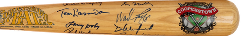 JSA Rickey Henderson Barry Bonds Greg Maddux Wade Boggs Autographed Signed Bat - Picture 2 of 13