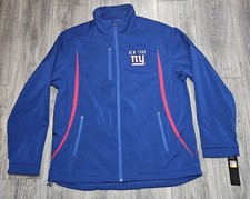 NFL Team Apparel New York Giants Full Zip Jacket Blue Back Logo Men's Size 2XL