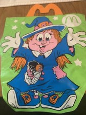 McDonalds Vintage 90  s Witch Halloween Vinyl Trick Or Treat Bag.