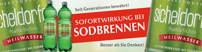 Heilwasser natürliches Mineralwasser bei Sodbrennen Sicheldorfer  1.5 l Flasche