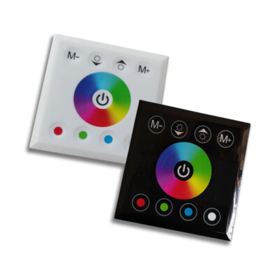 RGB Touch Panel Wandmontage Dimmer Schalter Controller + Fernbedienung 240V LED StripLight