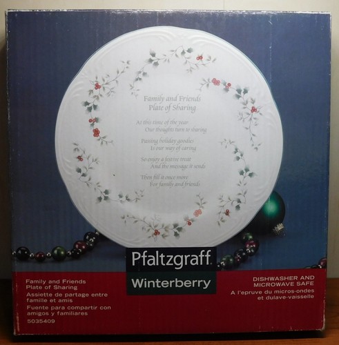 Pfaltzgraff Winterberry Family and Friends Plate of Sharing 12" Christmas NEW! - 第 1/2 張圖片