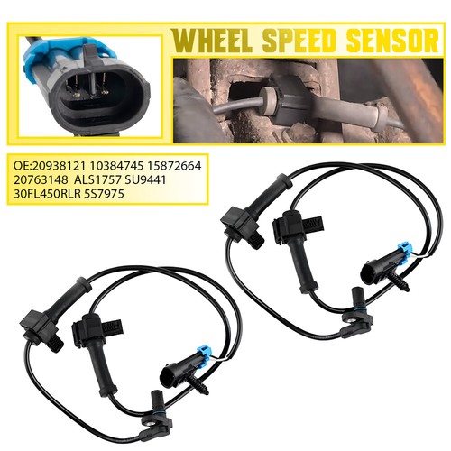 Rear Left & Right ABS Wheel Speed Sensor For Chevrolet Tahoe Suburban 1500 2500