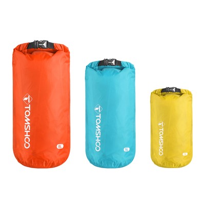 TOMSHOO Dry Bag 3-Pack Lightweight Camping Waterproof Bags Keeps Gear Dry E4G9