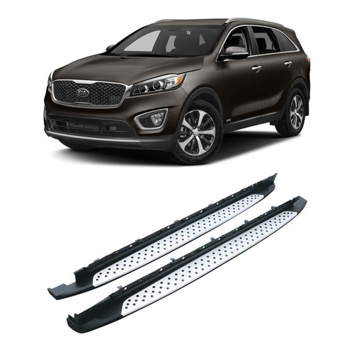 OEM STYLE SIDE STEPS - RUNNING BOARDS - PAIR FOR KIA SORENTO 2015 - 2020 - Picture 2 of 9