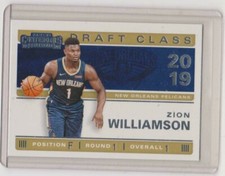 ZION WILLIAMSON 2019-20 NBA Panini CONTENDERS DRAFT CLASS #1 RC ROOKIE CENTERED
