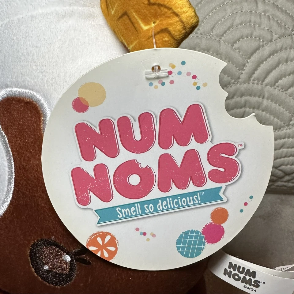 NWT Num Noms Strawberry Pink Chocolate Brown Ice Cream Scoop Bear 10” Plush RARE - Image 4 of 4