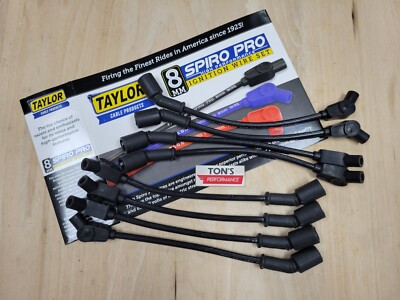 Taylor Cable 76046 Spiro-Pro 8mm Ignition Wire Set 135 Chevy GM LS Truck 11.75''