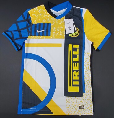 Nike Inter Milan 20/21 4th VaporKnit Authentic Jersey, White/Blue